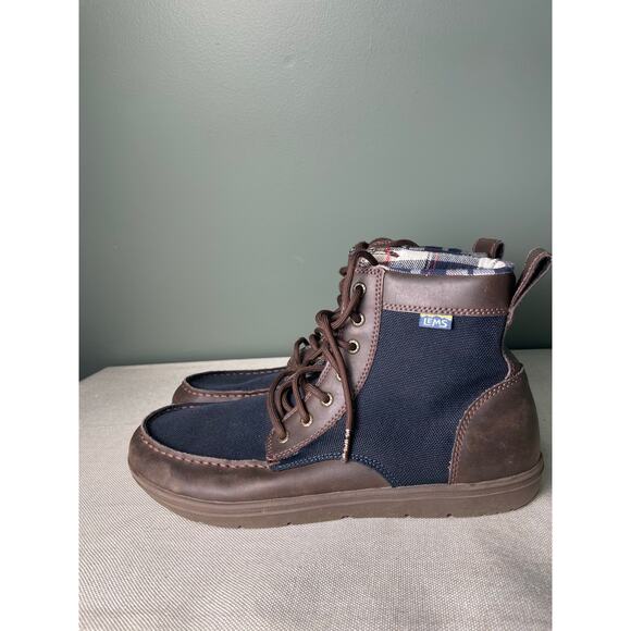 Lems Boulder Boot Brown + Navy. M 11.5 (EU 45), zero drop, flannel lined main image 6